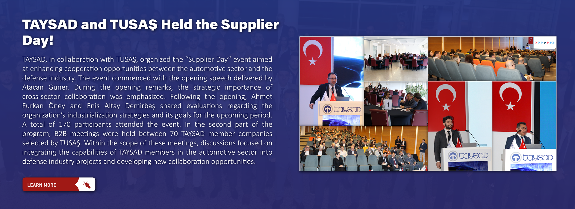 TAYSAD and TUSAŞ Held the Supplier Day Event